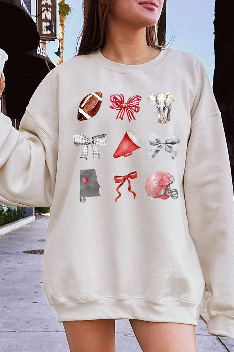 UL180-E3076 Alabama Football Graphic Sweatshirt $20
