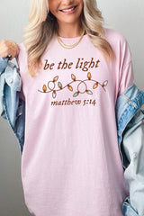 5000-E3214 Be the Light Christian Graphic Heavy Cotton Tee $9