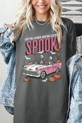 5000-E3142 Spooky Skeleton Graphic Heavy Cotton Tee $9