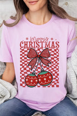 US3001-E3196 Cherry Ornament Christmas Graphic Tee $12.5