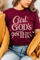 US3001P-E3102 Girl, Godu2019s Got This Graphic Plus Tee $16