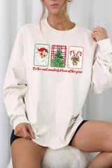 UL240-E3201 Most Wonderful Time Graphic Long Sleeve Tee $13.75