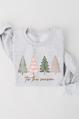 UL180-E3218 Rustic Christmas Trees Graphic Sweatshirt $20