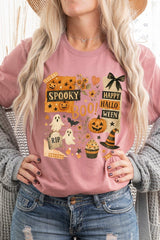 US3001-E3084 Halloween collage Graphic Tee $12.5