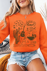 UL180P-E3097 Cowgirl Country Music Graphic Plus Sweatshirt $25