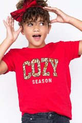 US3001Y-E3082Z Cozy Season Kids Graphic Tee $11