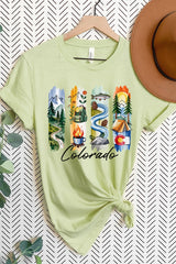 US3001P-E3061CO Colorado State Brushstroke Graphic Plus Tee $16