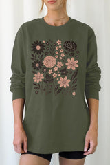 UL240P-E3178 Fall Floral Garden Graphic Plus Long Sleeve Tee $17