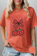 5000-E3196 Cherry Ornament Christmas Graphic Heavy Cotton Tee $9