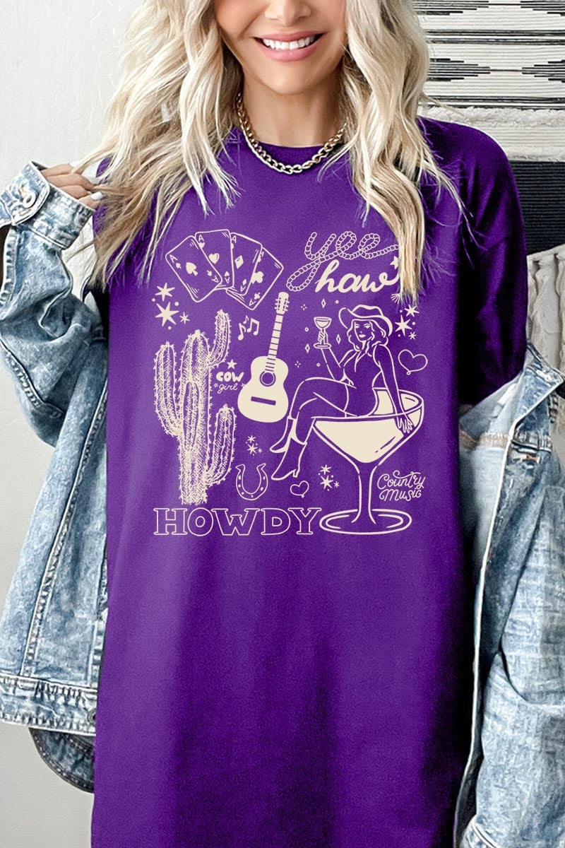 5000P-E3097 Cowgirl Country Music Plus Heavy Cotton Tee $12.75