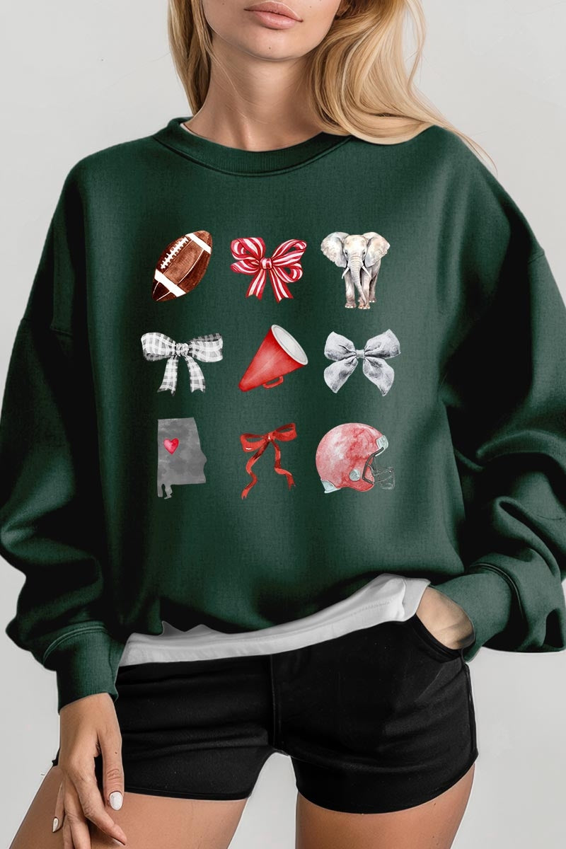 UL180P-E3076 Alabama Football Graphic Plus Sweatshirt $25