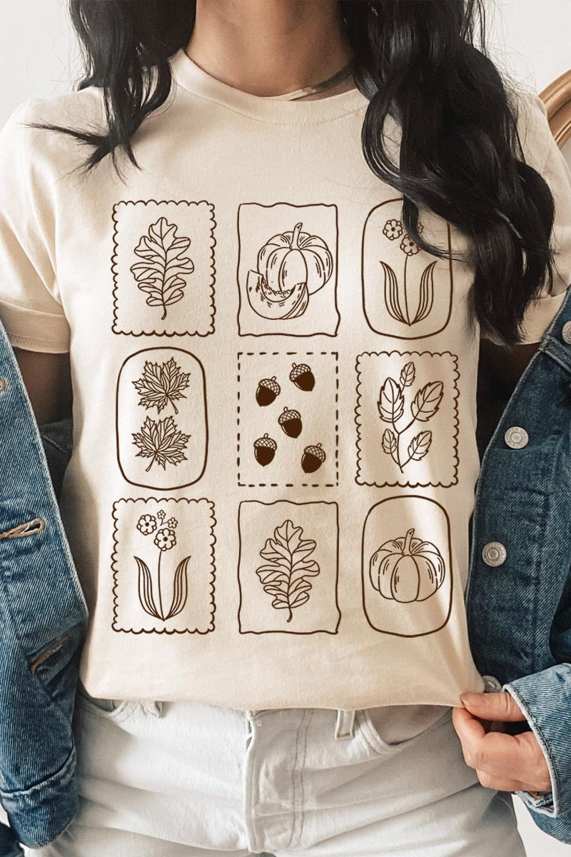 US3001-E3101 Autumn Graphic Tee $12.5