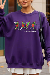 UL180-E3203 Grinch Dance Funny Christmas Graphic Sweatshirt $20