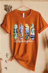 US3001-E3061WA Washington State Brushstroke Graphic Tee $12.5