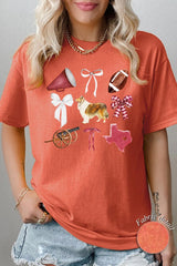 5000-E3079 Texas Football Graphic Heavy Cotton Tee $9