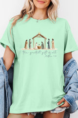 5000P-E3183 Nativity Gift Graphic Plus Heavy Cotton Tee $12.75