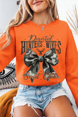 UL180P-E3193 Huntersu2019 Wives Social Club Graphic Plus Sweatshirt $25