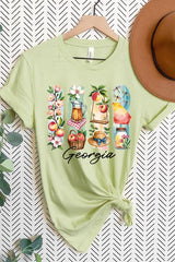 US3001-E3061GA Georgia State Brushstroke Graphic Tee $12.5