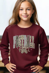 UL180B-E3132Z Camo Football Kids Graphic Sweatshirt $20