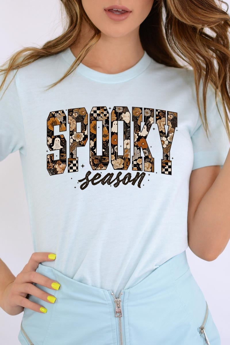 US3001P-E3105 Spooky Season Halloween Graphic Plus Tee $16