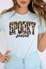 US3001P-E3105 Spooky Season Halloween Graphic Plus Tee $16