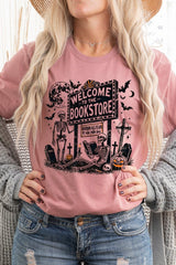 US3001P-E3122 Bookstore Halloween Graphic Plus Tee $16