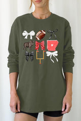 UL240P-E3077 Arkansas Football Graphic Plus Long Sleeve Tee $17