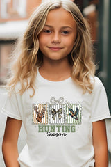 US3001Y-E3192Z Deer & Duck Hunting Season Kids Graphic Tee $11