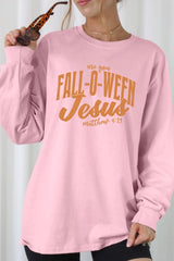 UL240P-E3143 Are You Fall O Ween Jesus Plus Long Sleeve Tee $17
