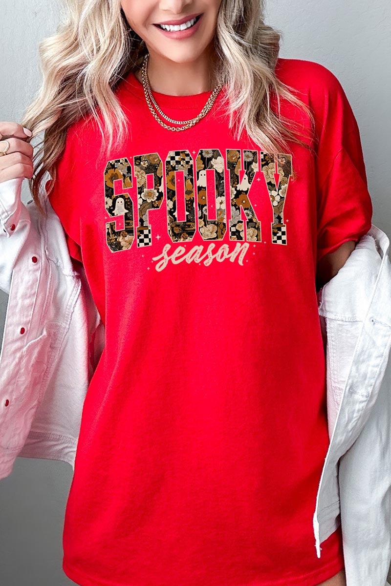 5000-E3105 Spooky Season Halloween Graphic Heavy Cotton Tee $9
