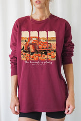 UL240P-E3172 Harvest Is Plenty Graphic Plus Long Sleeve Tee $17