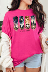 5000P-E3204 Savior Is Born Nativity Graphic Plus Heavy Cotton Tee $12.75