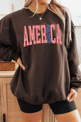 UL180-E3468 God Bless USA Graphic Sweatshirt $20