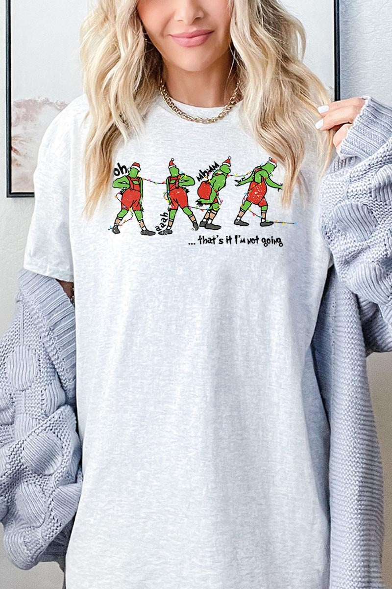 5000-E3203 Grinch Funny Christmas Graphic Heavy Cotton Tee $9