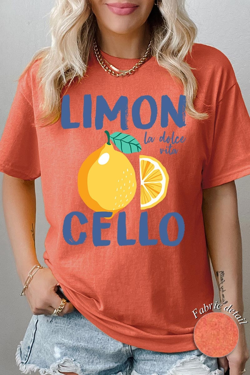 5000-E3056 Limoncello Graphic Heavy Cotton Tee $9