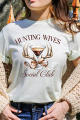 US3001P-E3191 Hunting Wives Social Club Graphic Plus Tee $16