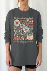 UL240-E3173 Faith Harvest Graphic Long Sleeve Tee $13.75