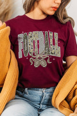 US3001-E3132 Camo Football Graphic Tee $12.5