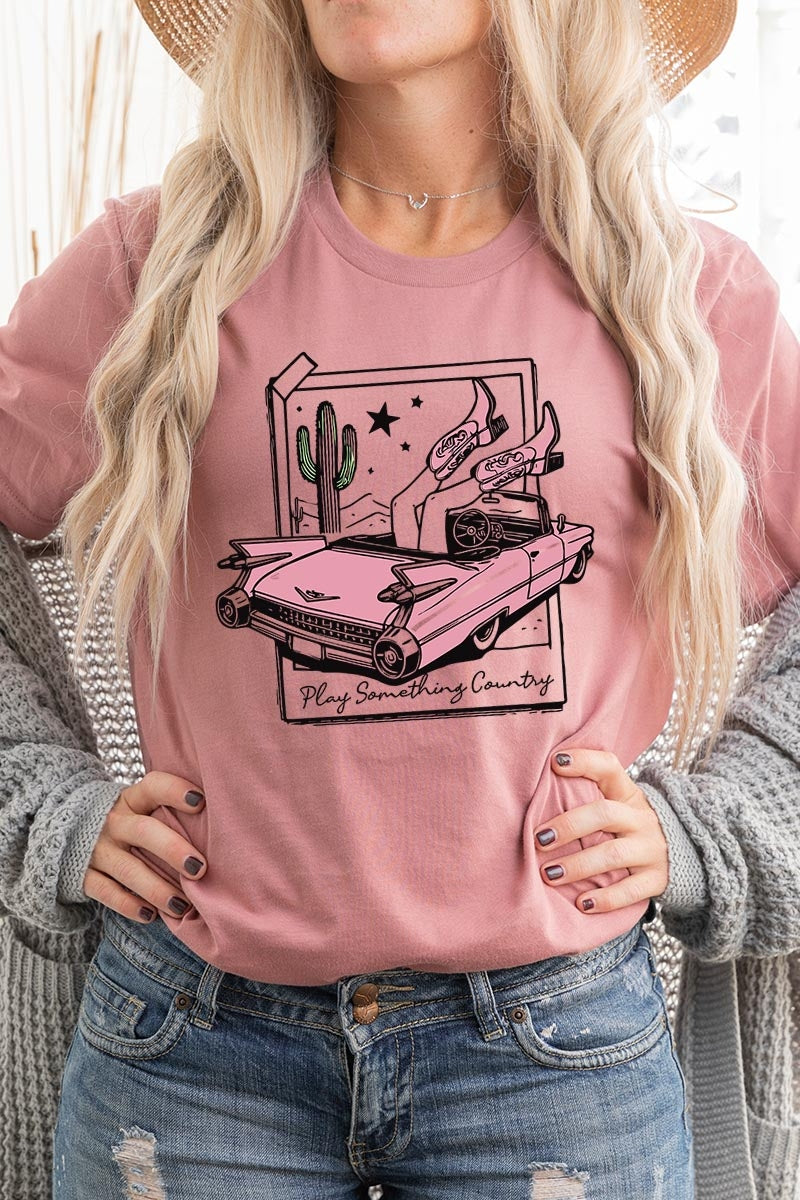 US3001P-E3098 Play Something Country Graphic Plus Tee $16