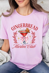 US3001P-E3216 Gingerbread Martini Club Graphic Plus Tee $16