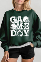 UL180-E3073 Distressed Game Day Graphic Sweatshirt $20