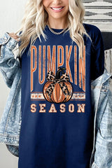 5000-E3145 Pumpkin Season Graphic Heavy Cotton Tee $9