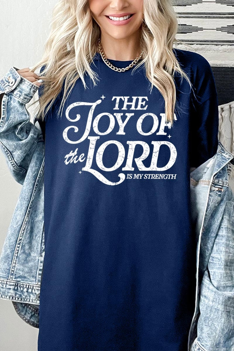 5000P-E3179 Joy of the Lord Graphic Plus Heavy Cotton Tee $12.75