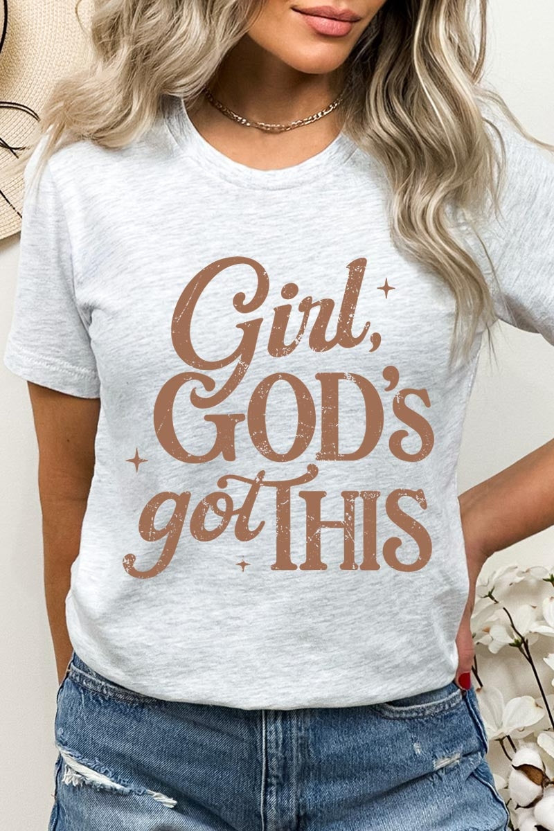 US3001P-E3102 Girl, Godu2019s Got This Graphic Plus Tee $16