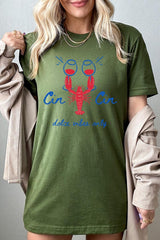 US3001-E3069 Cin Cin Lobster Celebration Graphic Tee $12.5