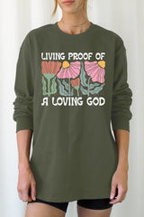 UL240P-E3066 Living Proof of a Loving God Plus Long Sleeve Tee $17