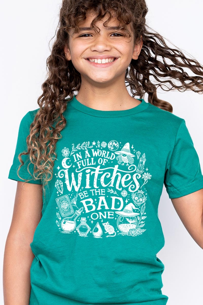 US3001Y-E3139Z In a World of Witches Kids Graphic Tee $11