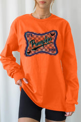 UL240-E3144 Itu2019s pumpkin time Graphic Long Sleeve Tee $13.75