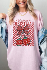 5000P-E3196 Cherry Ornament Christmas Graphic Plus Heavy Cotton Tee $12.75