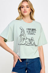 CTS-E3075 If Youu2019re Hanging On Graphic Relaxed Crop Top $11